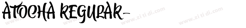 atocha regular字体转换